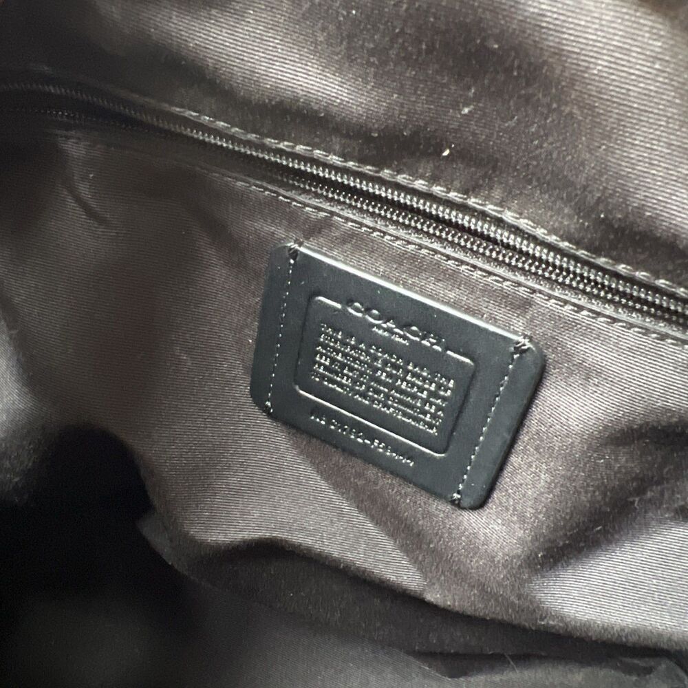 Coach Sierra Black Canvas Handbag Authentic - Picture 11 of 12